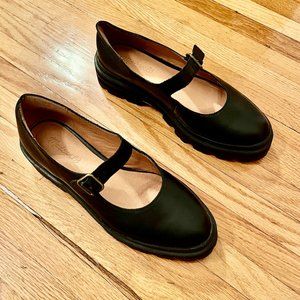 Madewell | The Freya Platform Lugsole Mary Jane | Size: 8 Medium | Color: Black